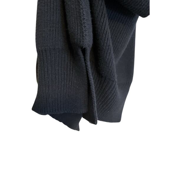 Free People Ottoman Slouchy Black Sweater Long Sleeve Tunic Dress XS - Picture 11 of 16